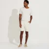 Linho | Calças E Bermudas>Basico.com Bermuda Blend Linho Masculina - Natural