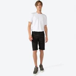 Algodão Egípcio | Calças E Bermudas>Basico.com Bermuda Five Pockets Algodão Egípcio - Preto