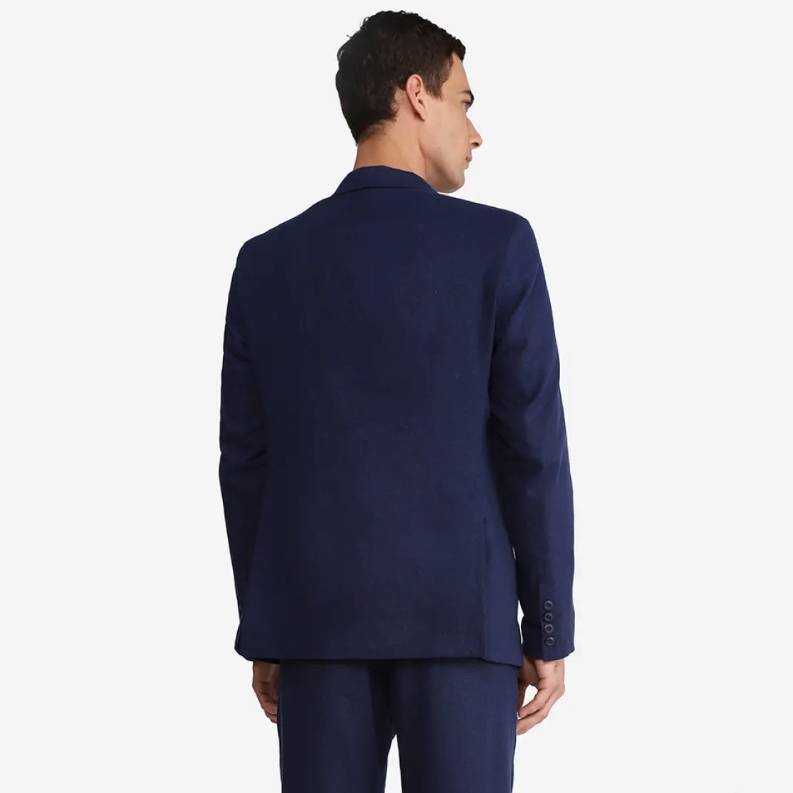 Linho>Basico.com Blazer Linho Masculino - Azul