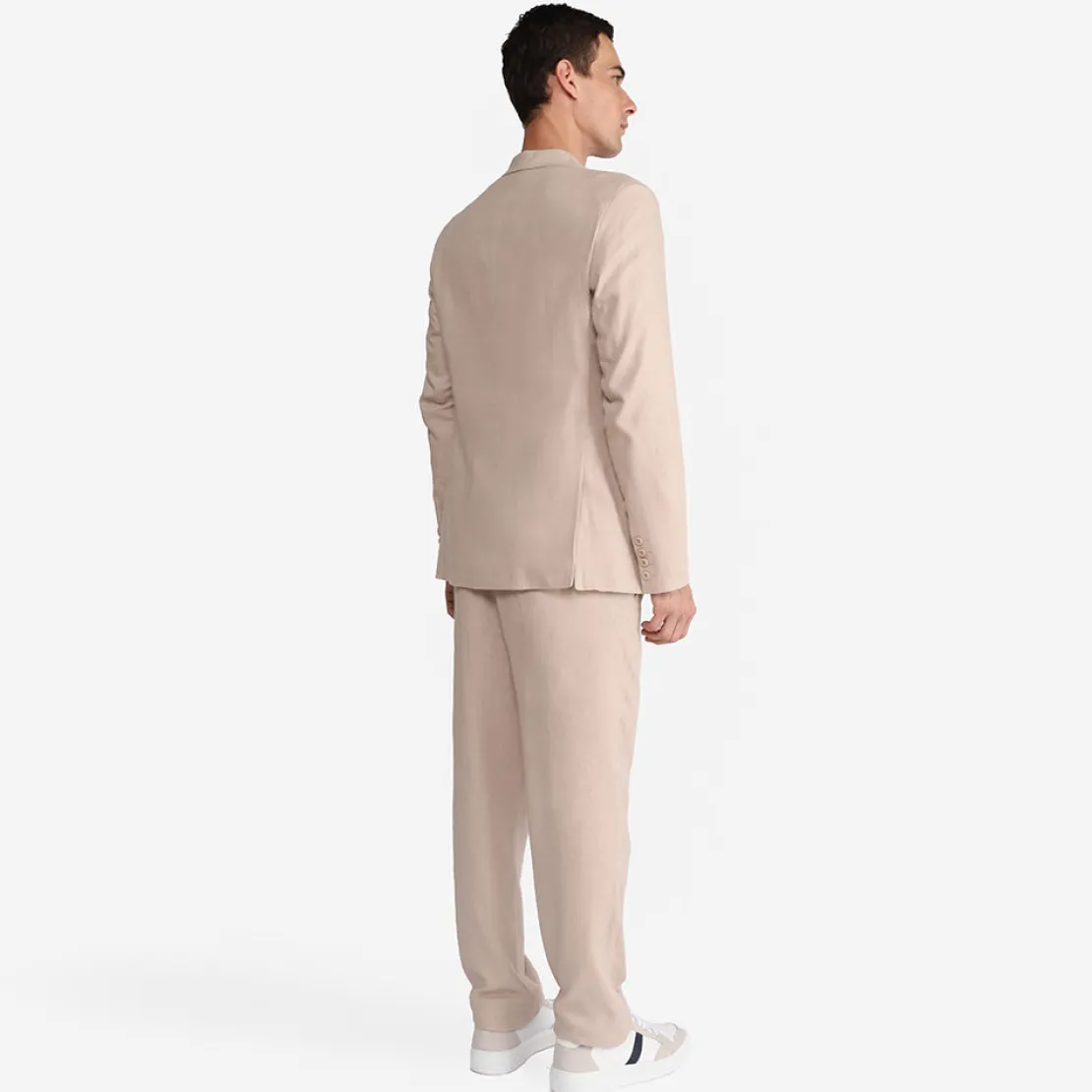 Linho>Basico.com Blazer Linho Masculino - Bege Natural