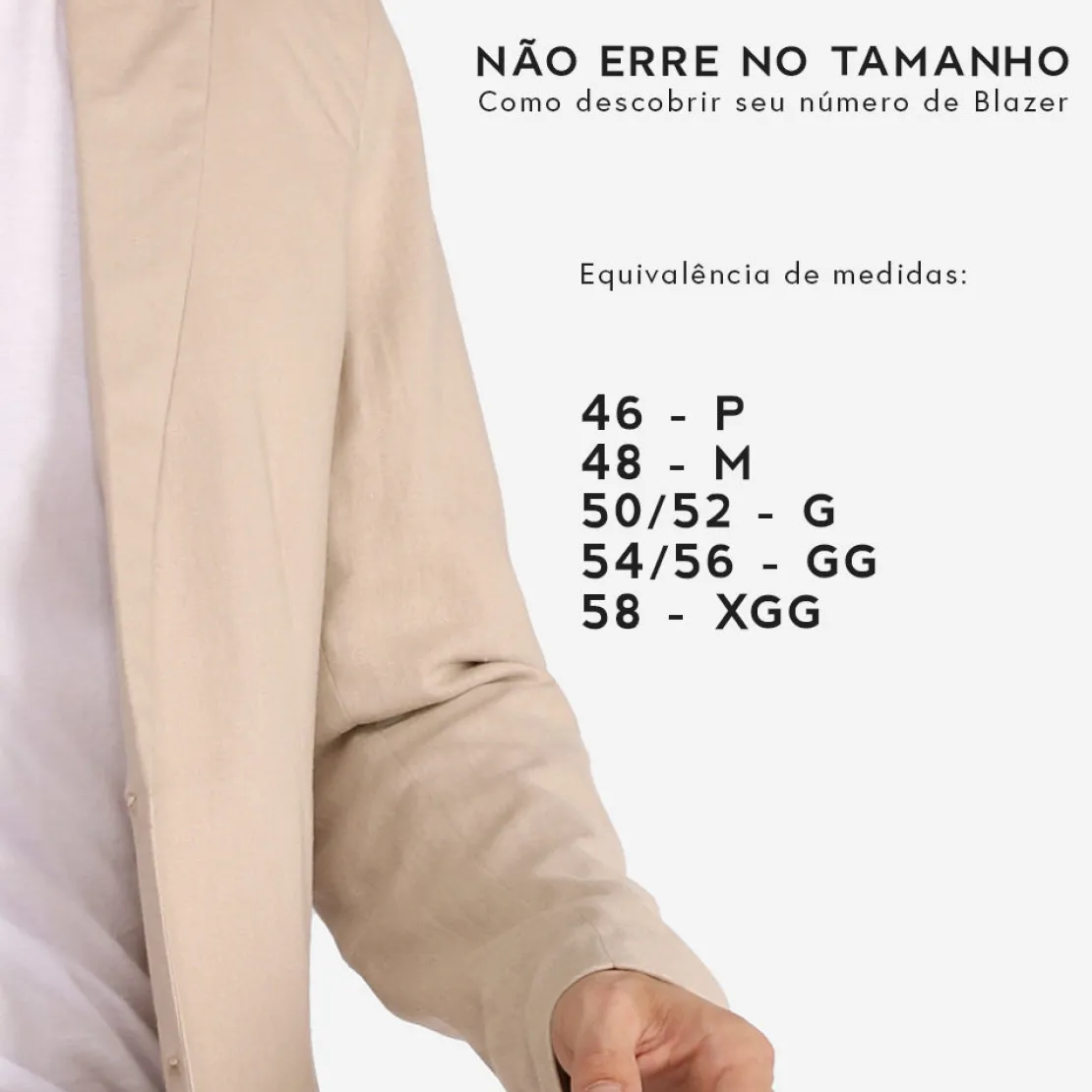 Linho>Basico.com Blazer Linho Masculino - Bege Natural