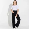 Blusas | Blusas E Casacos>Basico.com Blusa Cotton Pima Decote Canoa Feminina | Life Collection - Branco