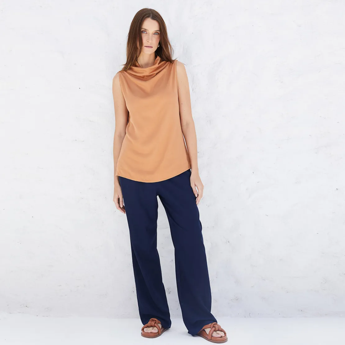 Regatas>Basico.com Blusa Degagê Feminina - Bege Camel