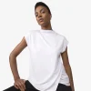 Blusas E Casacos>Basico.com Blusa Modal Transpasse Feminina | Travel Collection - Branco