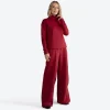 Moletons | Moletons>Basico.com Blusa Moletom Felpa Gola Rolê Feminina - Marsala