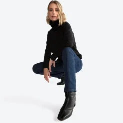 Moletons | Moletons>Basico.com Blusa Moletom Felpa Gola Rolê Feminina - Preto