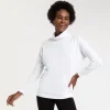 Algodão Pima | Camisetas>Basico.com Blusa Pima Gola Rolê Feminina - Branco