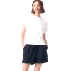 Blusas E Casacos>Basico.com Blusa Viscose Manga curta - Off White