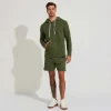 Linho | Jaquetas E Casacos>Basico.com Blusão Moletinho Stretch Linho Masculino - Verde Figo