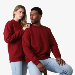 Moletons | Moletons>Basico.com Blusão Moletom Flanelado - Vermelho Escarlate