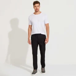Algodão Egípcio | Calças E Bermudas>Basico.com Calça Algodão Egípcio | Everyday Collection - Preto