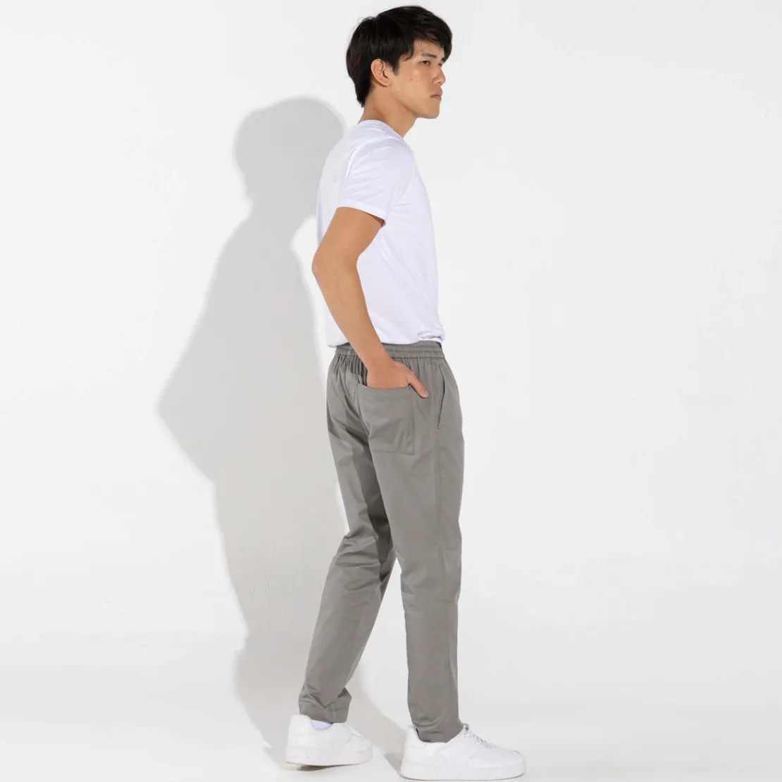 Algodão Egípcio | Calças E Bermudas>Basico.com Calça Algodão Egípcio | Everyday Collection - Cinza Médio