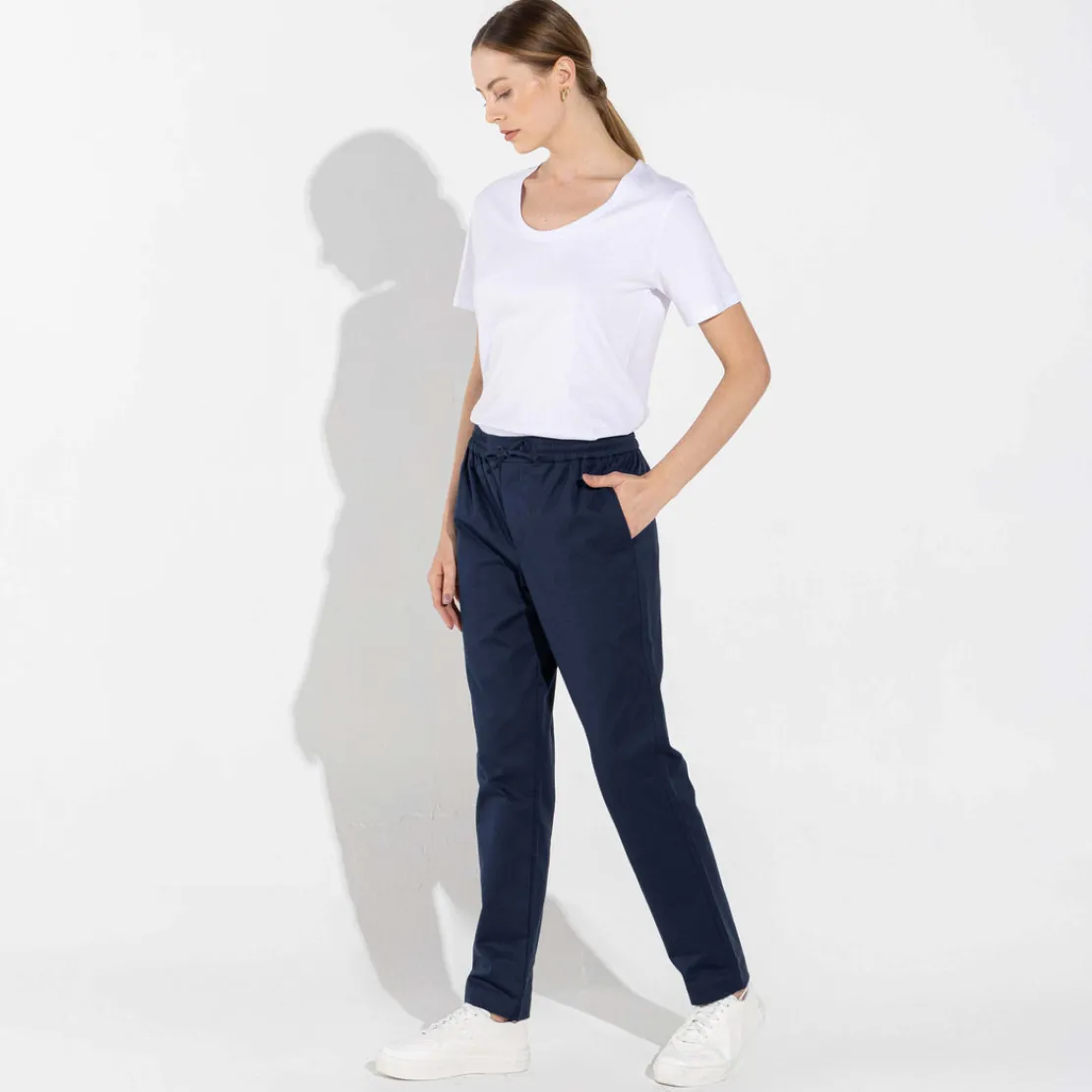 Algodão Egípcio | Calças E Bermudas>Basico.com Calça Algodão Egípcio | Everyday Collection - Azul Marinho