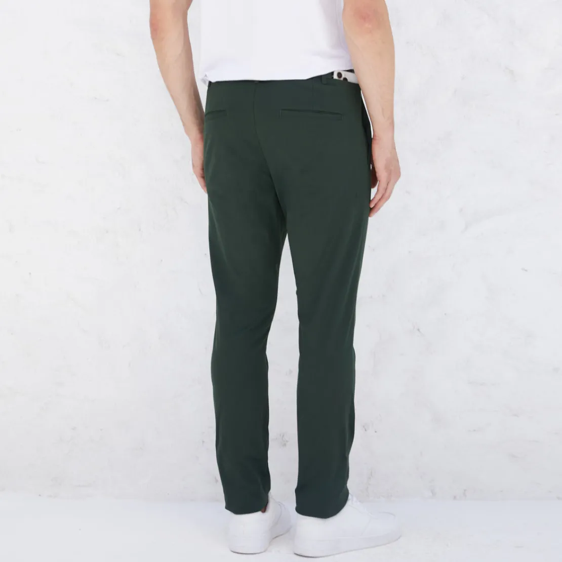Calças E Bermudas | Masculino>Basico.com Calça Algodão Stretch Masculina - Verde Cedro