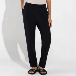 Calças | Calças>Basico.com Calça Dense Viscose Alfaiataria Feminina - Preto