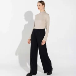 Calças | Calças>Basico.com Calça Dense Viscose Feminina - Preto