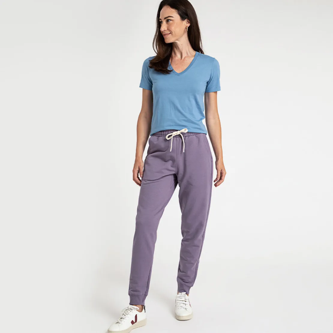 Moletons | Moletons>Basico.com Calça Jogger de Moletom Feminina - Roxo Ametista
