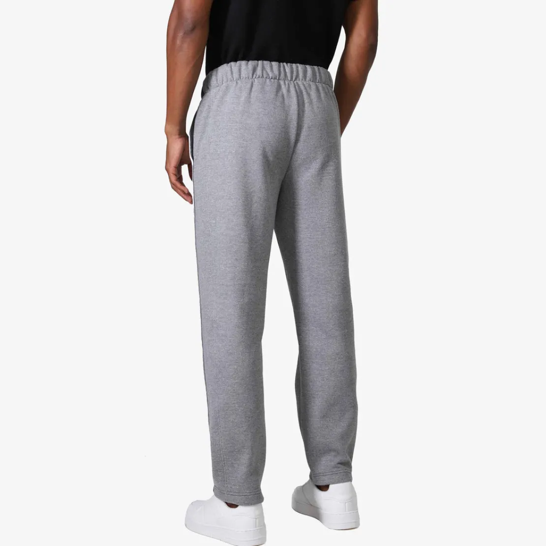 Moletons | Moletons>Basico.com Calça Reta Moletom Flanelada Masculina - Mescla Escuro