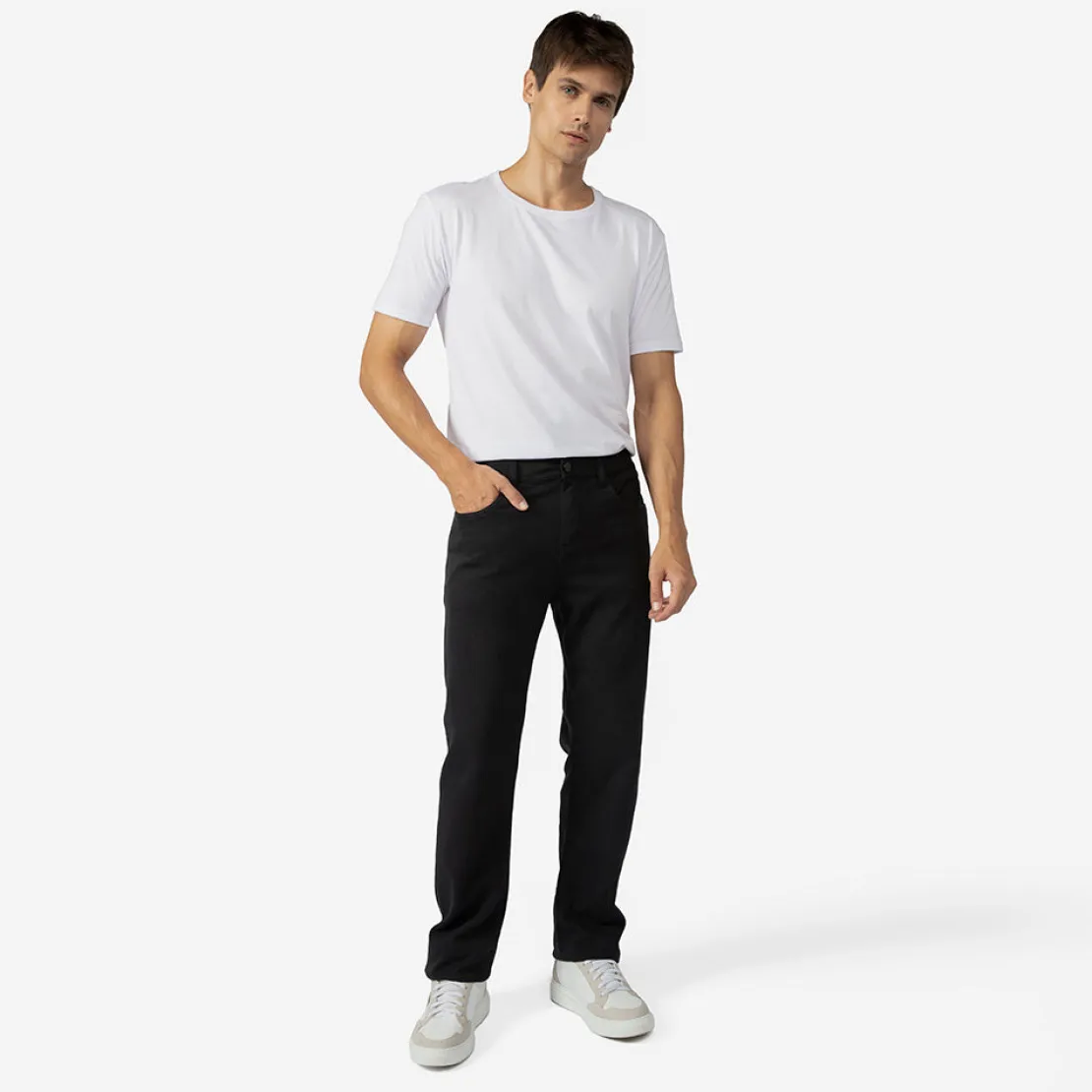 Moletons | Moletons>Basico.com Calça Sarja Moletom Masculina | Travel Collection - Preto