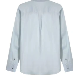 Camisas>Basico.com Camisa Algodão Masculina - Azul Claro