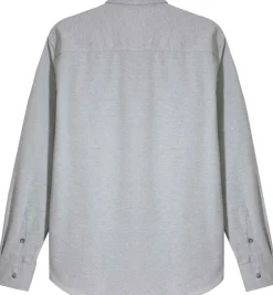 Camisas>Basico.com Camisa Tecido Ecologico Masculina - Cinza