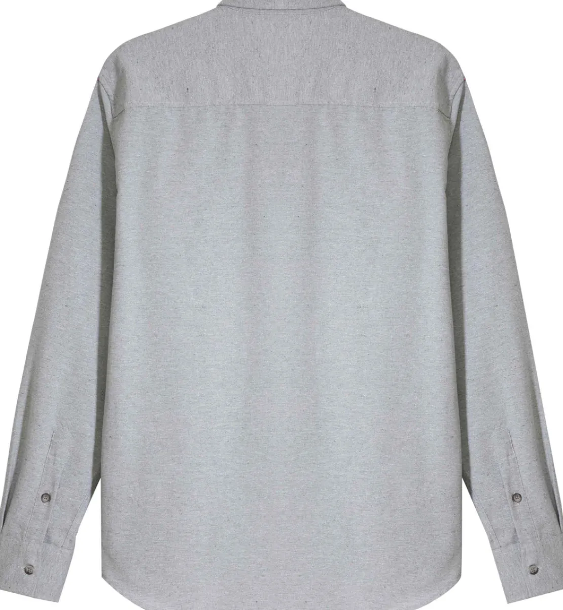 Camisas>Basico.com Camisa Tecido Ecologico Masculina - Cinza