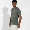 Camisetas | Algodão Pima>Basico.com Camiseta Algodão Pima Gola Dupla Masculina | Life Collection - Verde F
