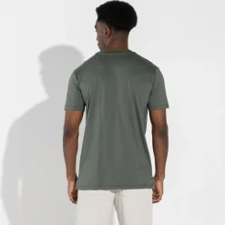 Camisetas | Algodão Pima>Basico.com Camiseta Algodão Pima Gola Dupla Masculina | Life Collection - Verde F
