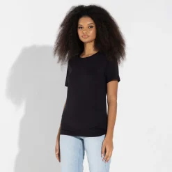 Camisetas>Basico.com Camiseta Algodão Premium Feminina | Everyday Collection - Preto