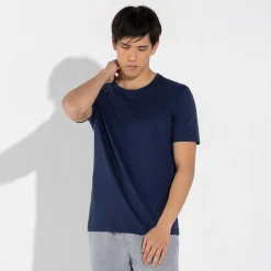 Camisetas>Basico.com Camiseta Algodão Premium Masculina | Everyday Collection - Azul Marinh