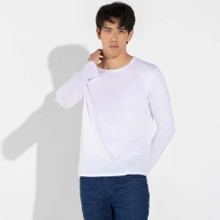 Camisetas>Basico.com Camiseta Algodão Premium Manga Longa Masculina | Everyday Collection -