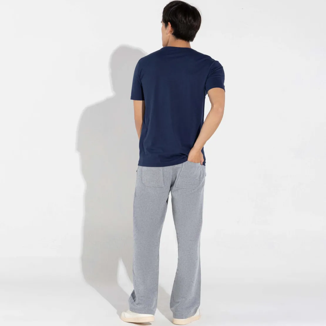 Camisetas>Basico.com Camiseta Algodão Premium Masculina | Everyday Collection - Azul Marinh
