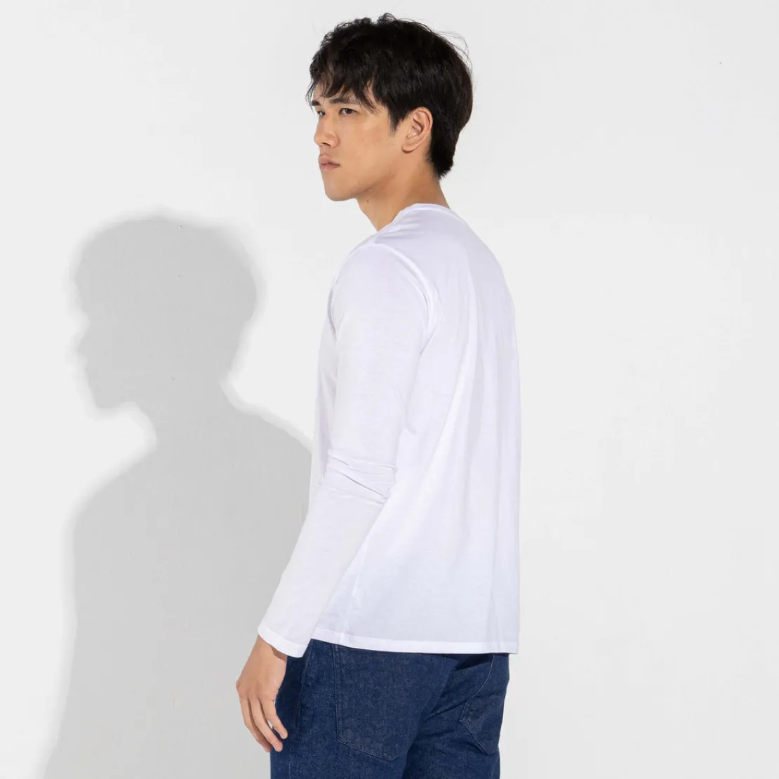Camisetas>Basico.com Camiseta Algodão Premium Manga Longa Masculina | Everyday Collection -