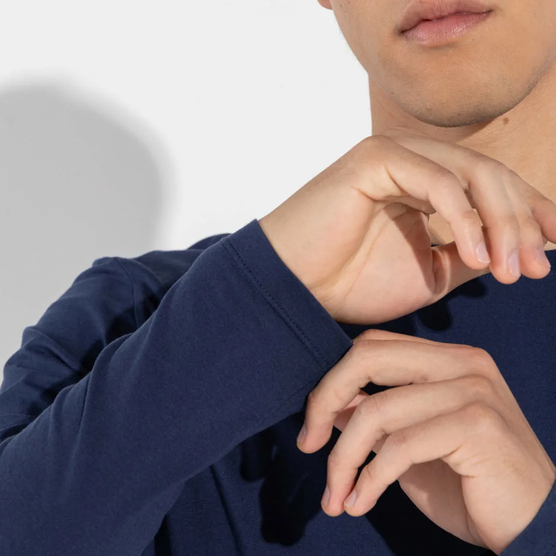 Camisetas>Basico.com Camiseta Algodão Premium Manga Longa Masculina | Everyday Collection -