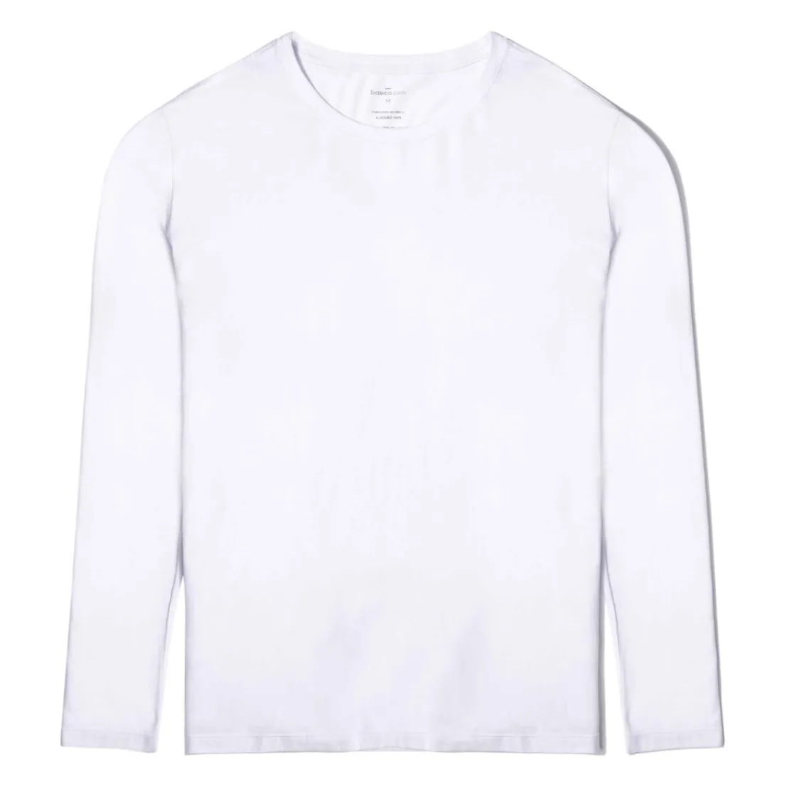 Camisetas>Basico.com Camiseta Algodão Premium Manga Longa Masculina | Everyday Collection -