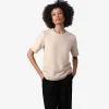 Camisetas>Basico.com Camiseta Blend Eco Feminina - Bege Avelã