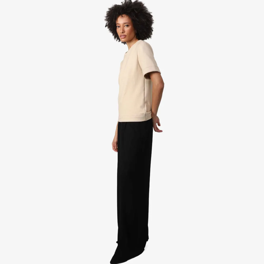 Camisetas>Basico.com Camiseta Blend Eco Feminina - Bege Avelã