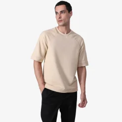 Camisetas>Basico.com Camiseta Blend Eco Masculina - Bege Avelã