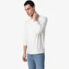 Linho | Camisetas>Basico.com Camiseta Blend Linho Manga Longa Masculina - Natural