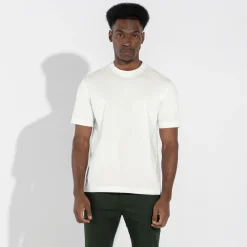 Camisetas | Algodão Pima>Basico.com Camiseta Cotton Pima Masculina - Off White