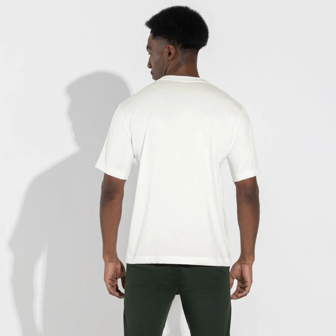 Camisetas | Algodão Pima>Basico.com Camiseta Cotton Pima Masculina - Off White