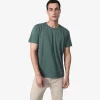 Camisetas>Basico.com Camiseta Estonada Masculina - Verde Cedro