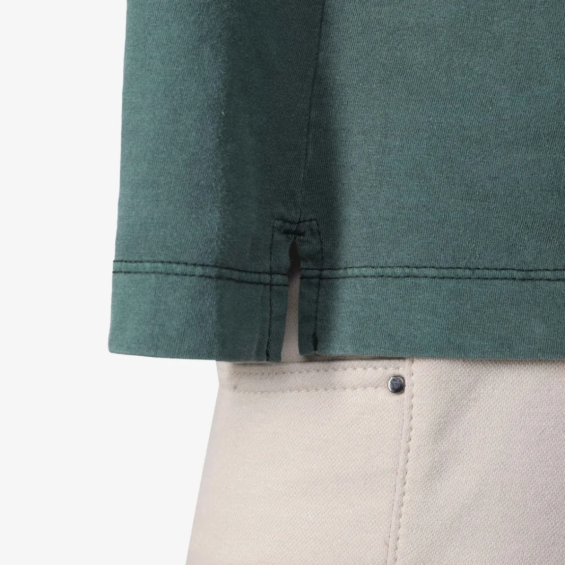 Camisetas>Basico.com Camiseta Estonada Masculina - Verde Cedro