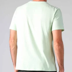 Linho | Camisetas>Basico.com Camiseta Malha Linho Masculina - Verde Menta