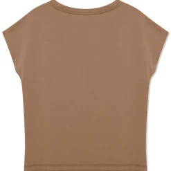Algodão Pima | Camisetas>Basico.com Camiseta Pima Ampla Feminina - Bege Pastel