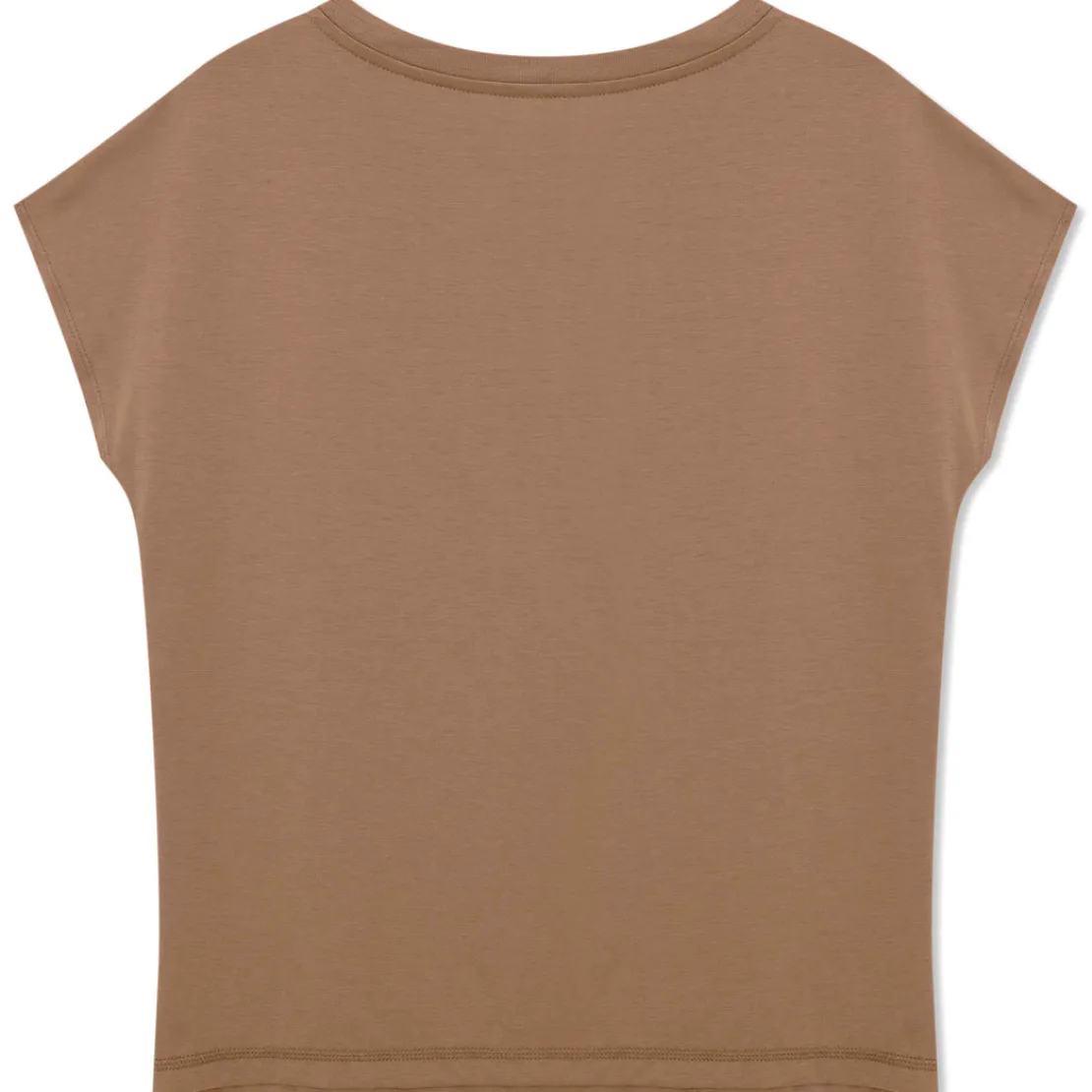Algodão Pima | Camisetas>Basico.com Camiseta Pima Ampla Feminina - Bege Pastel