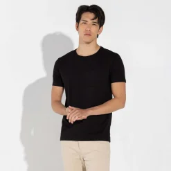 Algodão Pima | Camisetas>Basico.com Camiseta Pima Bolso Masculina | Life Collection - Preto