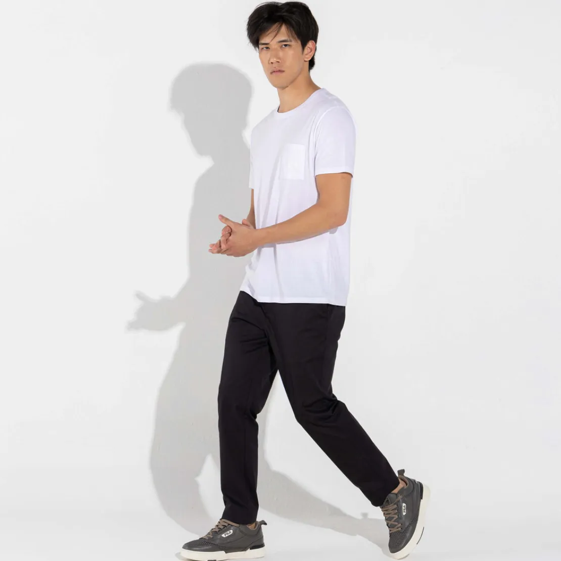 Algodão Pima | Camisetas>Basico.com Camiseta Pima Bolso Masculina | Life Collection - Branco
