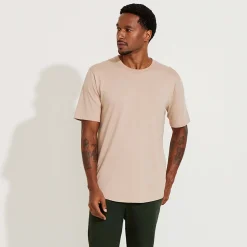 Algodão Pima | Camisetas>Basico.com Camiseta Pima Bolsos Masculina | Life Collection - Bege Camel