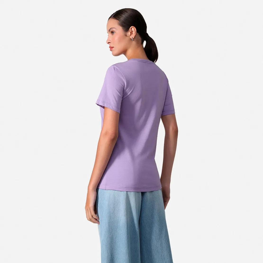 Algodão Pima | Camisetas>Basico.com Camiseta Pima Feminina | Life Collection - Lilás